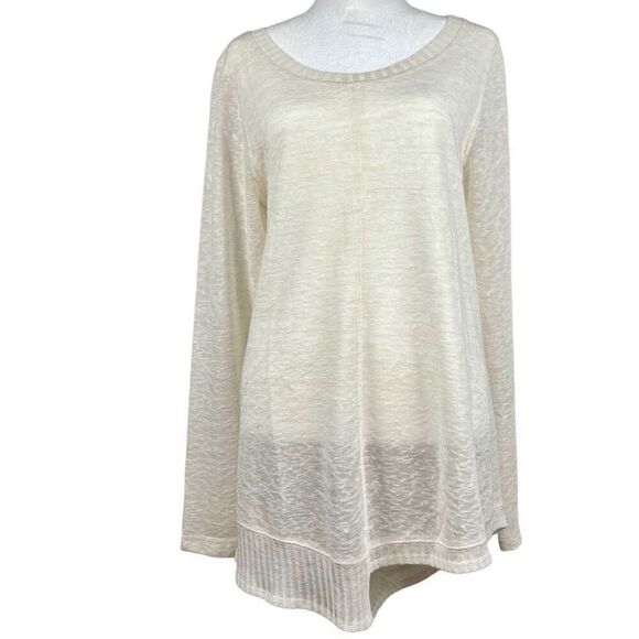 Akemi + Kin Anthropologie Asymmetrical Lightweight Tunic Sweater Medium - Picture 1 of 10